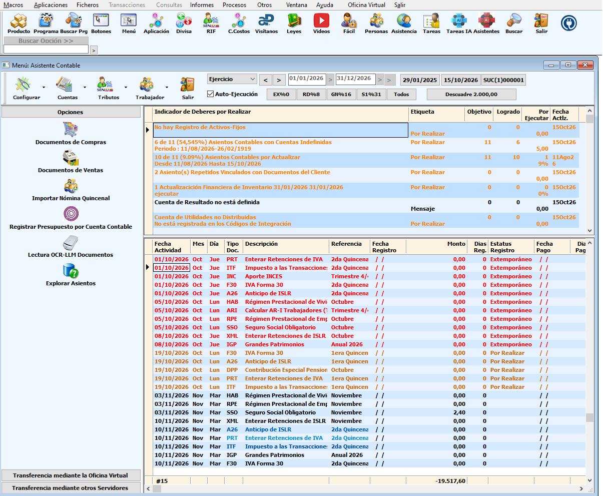 AdaptaPro ERP 2005: asistente contable PlugIn